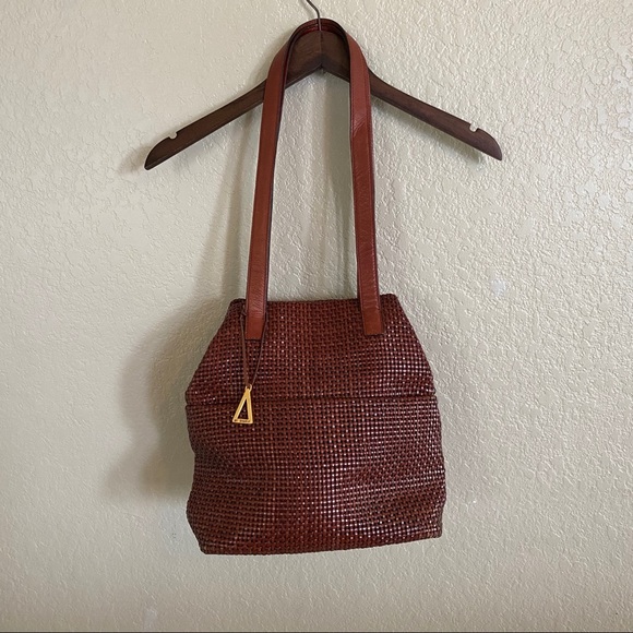 Vintage Americana Sharif braided leather purse